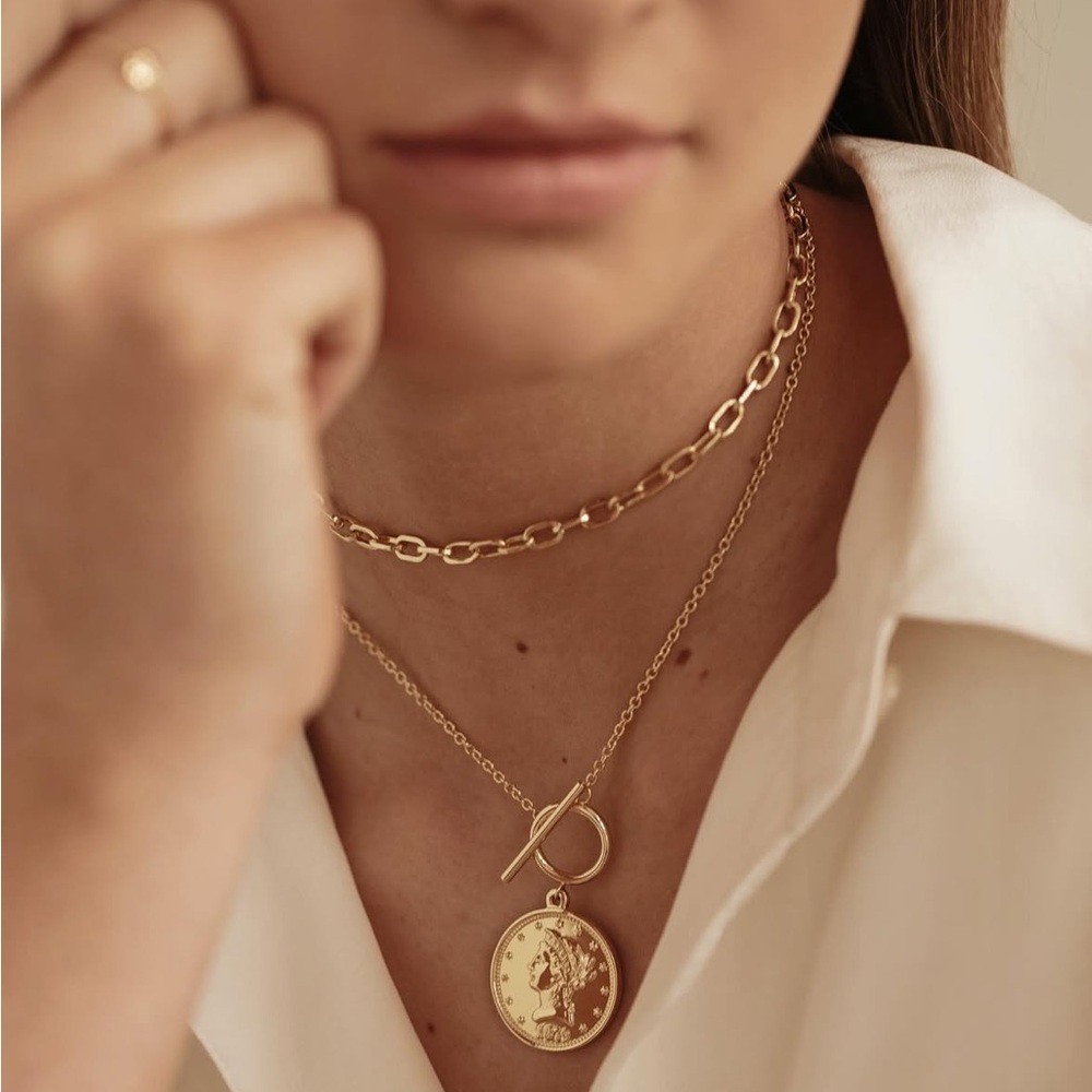 Uncommon James Gold Coin Pendant Necklace - Picture 6 of 9